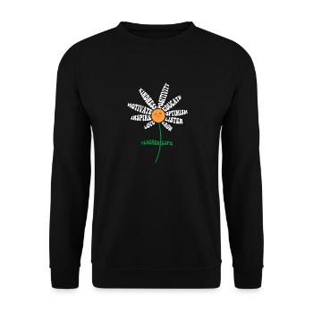 Teacher Life - Teach Love Inspire Teachers - Unisex Sweatshirt - black - Front - Alina (178cm) & Michal (187cm)