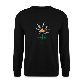 Teacher Life - Teach Love Inspire Teachers - Unisex Sweatshirt - black - Front - Alina (178cm) & Michal (187cm)