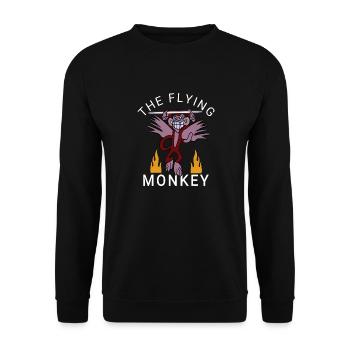 Flying Monkey - Unisex Sweatshirt - black - Front - Alina (178cm) & Michal (187cm)