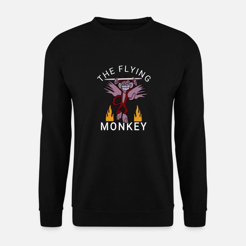 Fliegender Affe - Unisex Pullover - Schwarz