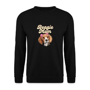 Beagle Maman Propriétaire de chien Chiot Beagles - Sweat-shirt Unisexe - noir - Devant - Alina (178cm) & Michal (187cm)