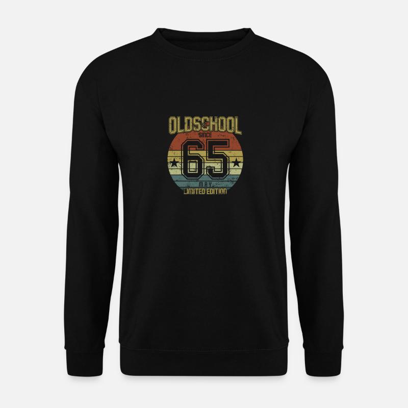 May 1965 - Geburtstag im Mai Oldschool - Unisex Pullover - Schwarz