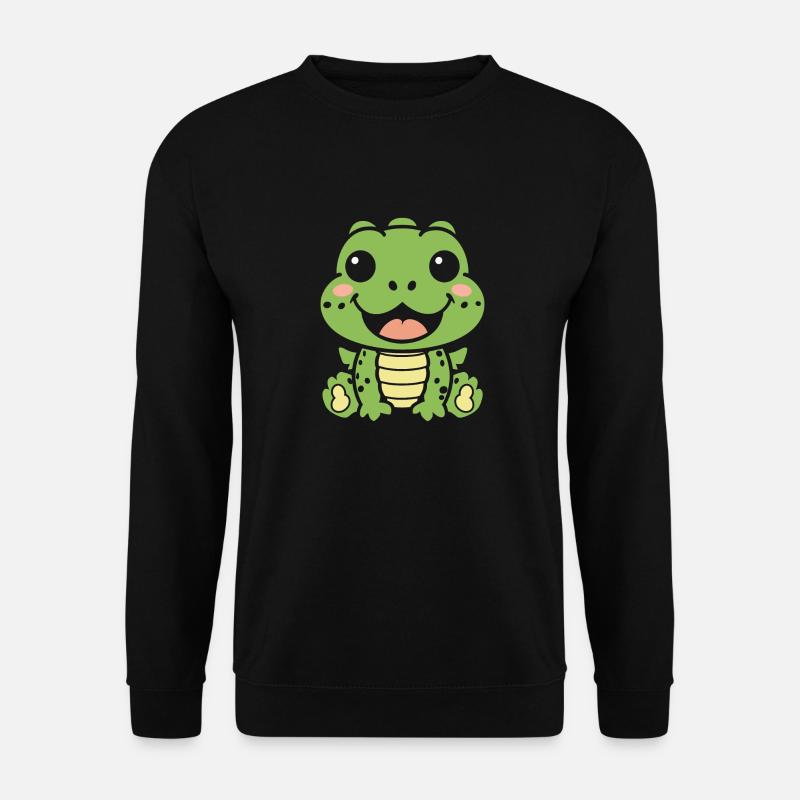 Krokodil - Unisex Pullover - Schwarz