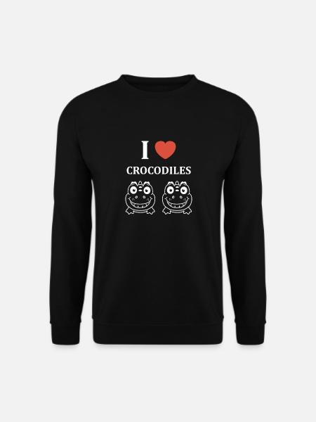 Humour Crocodile - Sweat-shirt Unisexe - noir