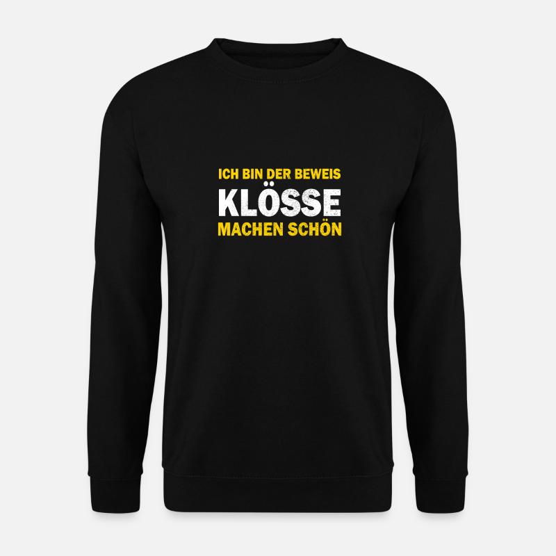 Cuisine allemande, boulettes, Thuringe, dialecte - Sweat-shirt Unisexe - noir