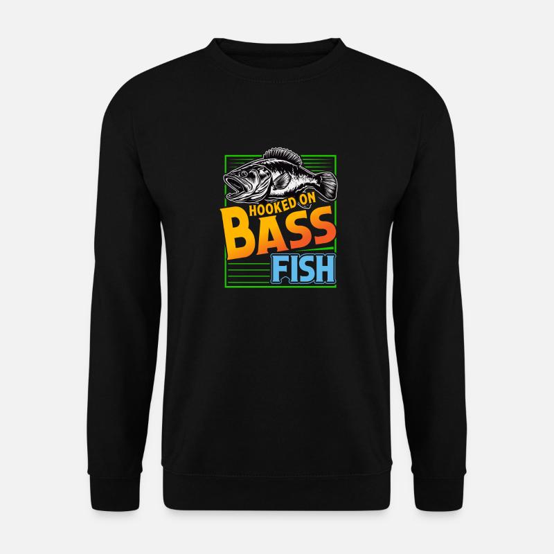 Süchtig nach Barschfischen - Unisex Pullover - Schwarz