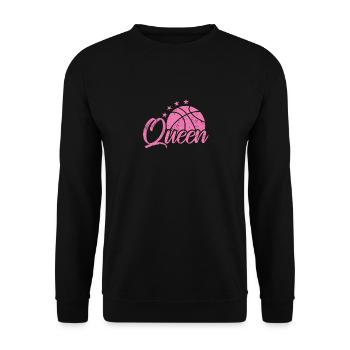 Queen Basketball Féminine - Sweat-shirt Unisexe - noir - Devant - Alina (178cm) & Michal (187cm)