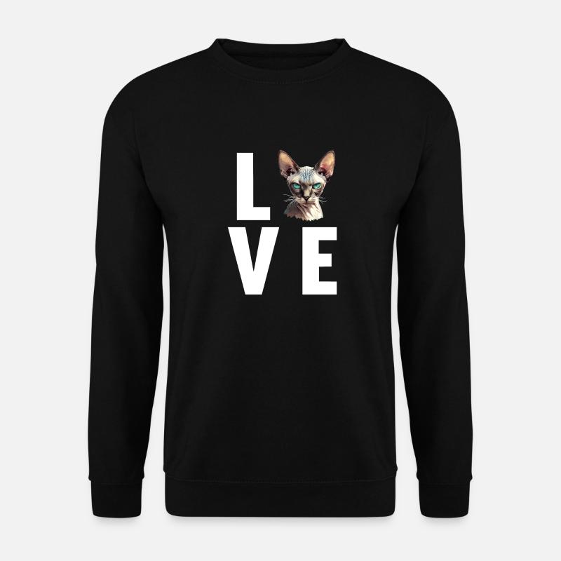 Sphynx Kätzchen Sphynx Katze - Unisex Pullover - Schwarz