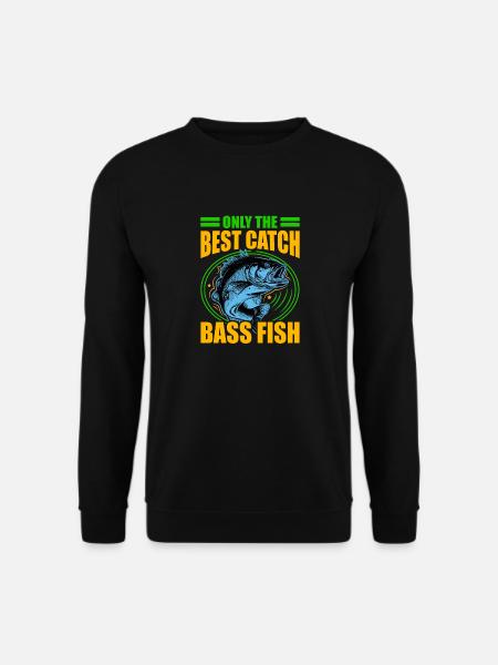 Nur der beste Fang Barschfische - Unisex Pullover - Schwarz