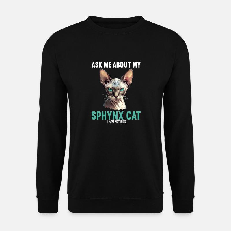 Chaton Sphynx Chat Sphynx - Sweat-shirt Unisexe - noir