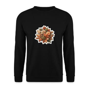 Autumn, Foliage, Leaves, Season, Weather - Unisex Sweatshirt - black - Front - Alina (178cm) & Michal (187cm)