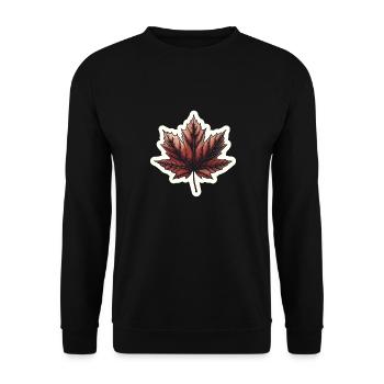 autumn, foliage, leaf, season, october, weather - Unisex Sweatshirt - black - Front - Alina (178cm) & Michal (187cm)
