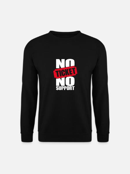 Pas de ticket Pas de support Informaticien Administrateur informatique - Sweat-shirt Unisexe - noir