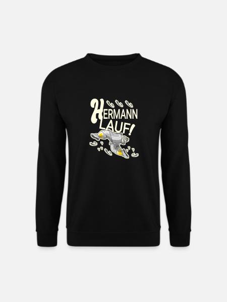 Hermann lustig - Unisex Pullover - Schwarz