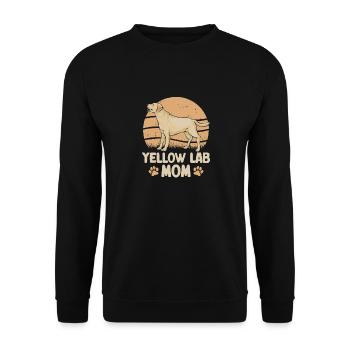 Yellow Labrador Retriever - Unisex Sweatshirt - black - Front - Alina (178cm) & Michal (187cm)