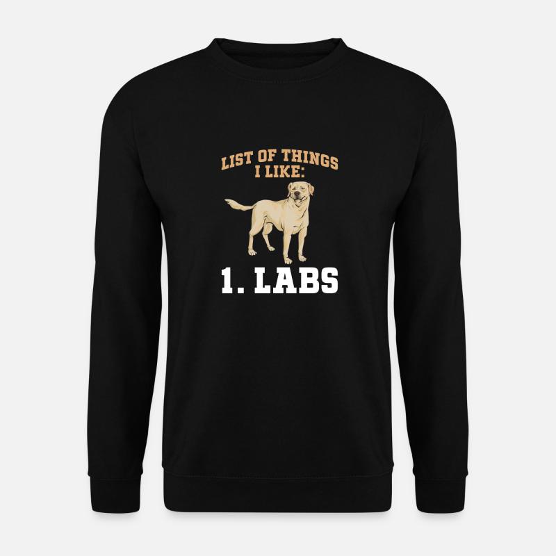 Yellow Labrador Retriever - Unisex Sweatshirt - black