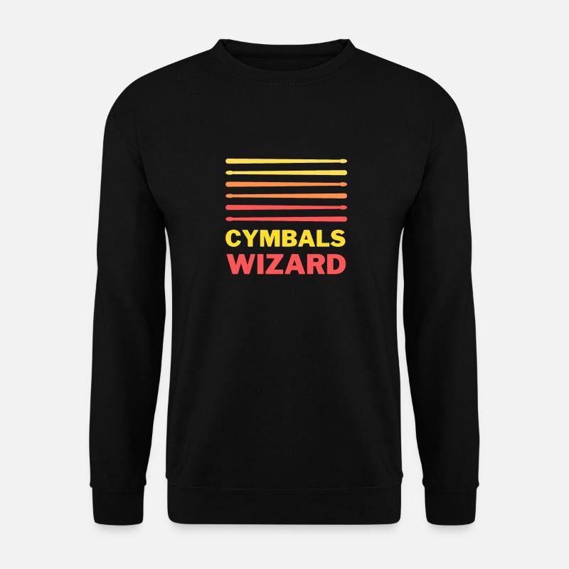 Drummer Cymbals Wizard Drums - Unisex Sweatshirt - black