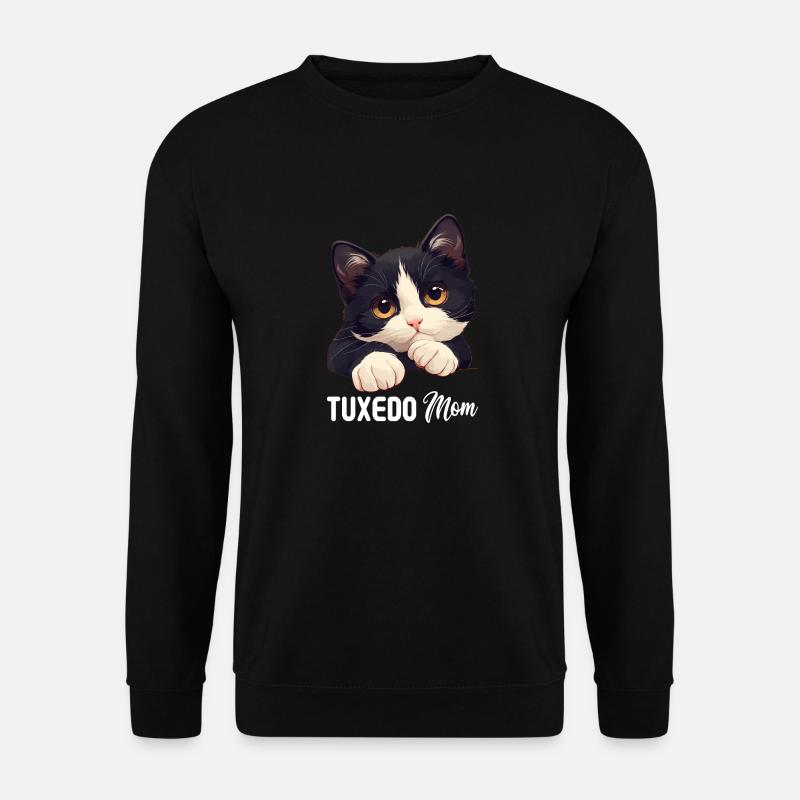 Tuxedo Kitten Tuxedo Cat - Unisex Sweatshirt - black