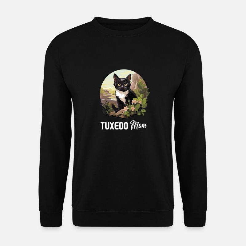 Tuxedo Kitten Tuxedo Cat - Unisex Sweatshirt - black