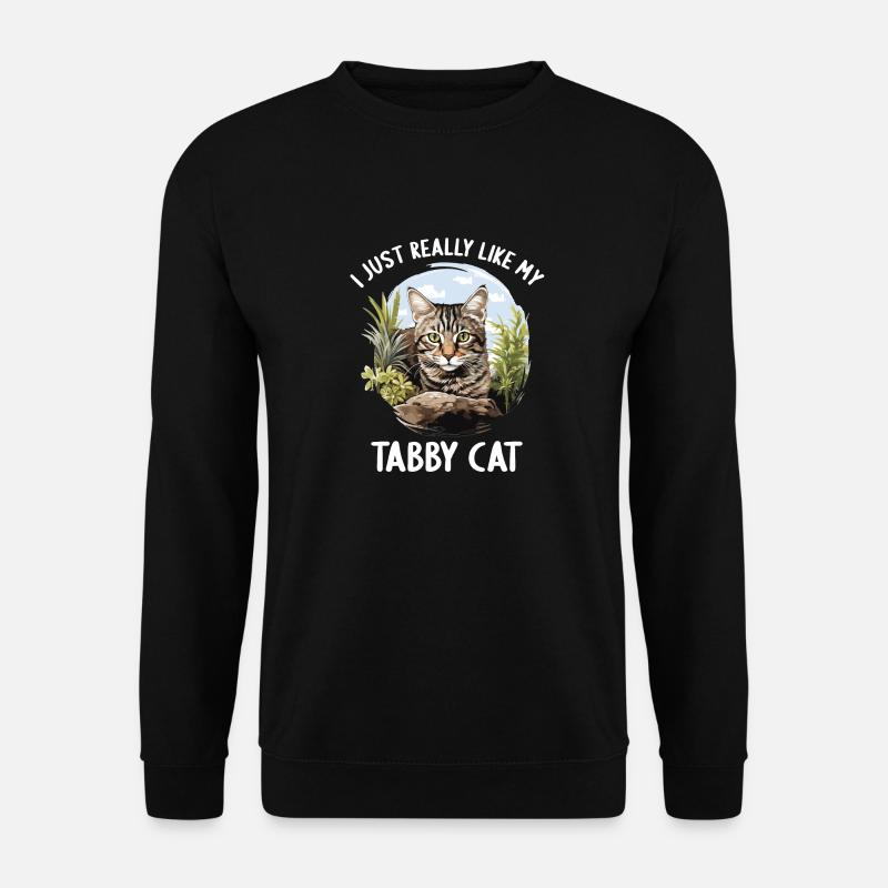 Tabby Kitten Tabby Cat - Unisex Sweatshirt - black