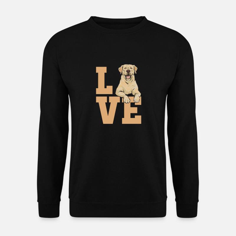 Yellow Labrador Retriever - Unisex Sweatshirt - black