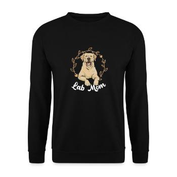 Yellow Labrador Retriever - Unisex Sweatshirt - black - Front - Alina (178cm) & Michal (187cm)