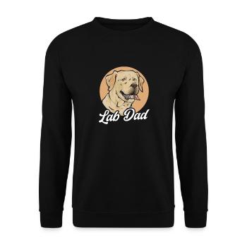 Yellow Labrador Retriever - Unisex Sweatshirt - black - Front - Alina (178cm) & Michal (187cm)