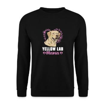 Yellow Labrador Retriever - Unisex Sweatshirt - black - Front - Alina (178cm) & Michal (187cm)
