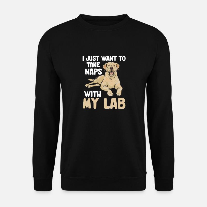 Yellow Labrador Retriever - Unisex Sweatshirt - black