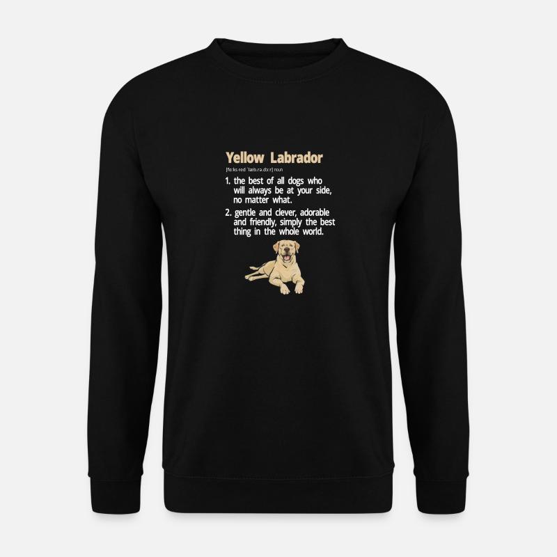 Yellow Labrador Retriever - Unisex Sweatshirt - black