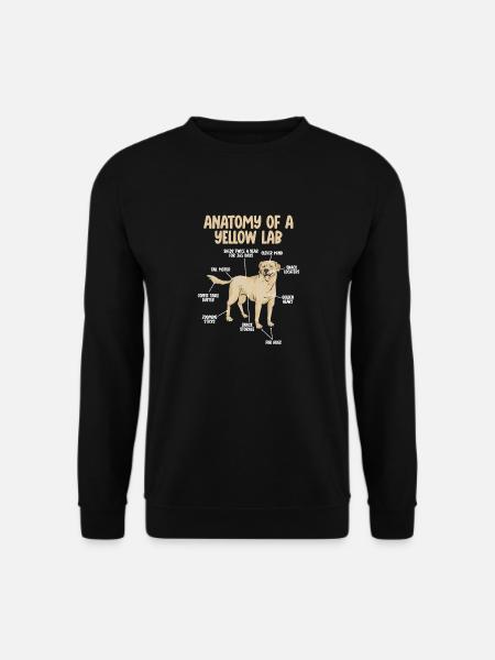 Yellow Labrador Retriever - Unisex Sweatshirt - black