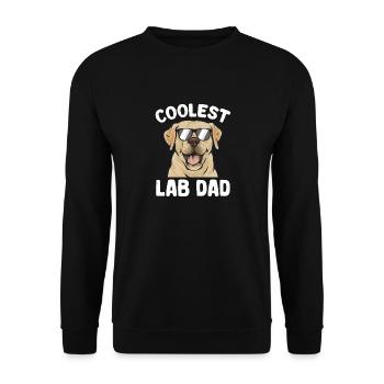 Yellow Labrador Retriever - Unisex Sweatshirt - black - Front - Alina (178cm) & Michal (187cm)