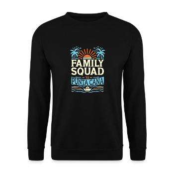 Escouade de vacances en famille Punta Cana 2024 vacances d’été - Sweat-shirt Unisexe - noir - Devant - Alina (178cm) & Michal (187cm)