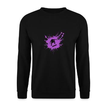 Splash Skateboard Dynamics - Unisex Sweatshirt - black - Front - Alina (178cm) & Michal (187cm)