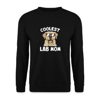 Yellow Labrador Retriever - Unisex Sweatshirt - black - Front - Alina (178cm) & Michal (187cm)