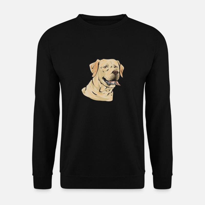 Yellow Labrador Retriever - Unisex Sweatshirt - black