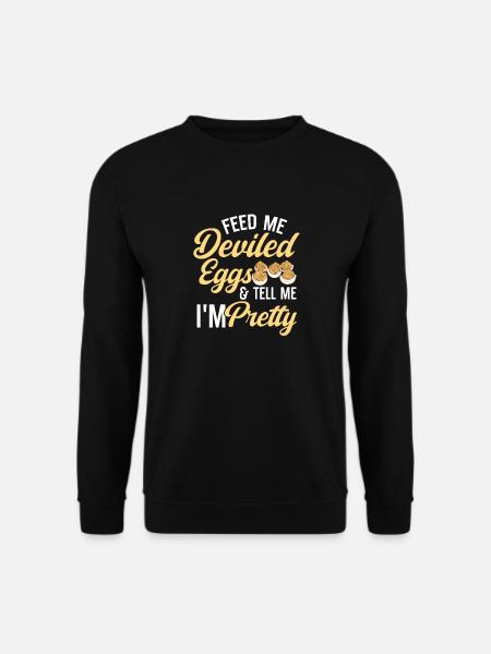 Stuffed Eggs Deviled Eggs - Unisex Sweatshirt - black