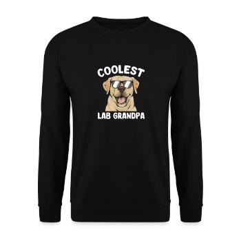 Yellow Labrador Retriever - Unisex Sweatshirt - black - Front - Alina (178cm) & Michal (187cm)