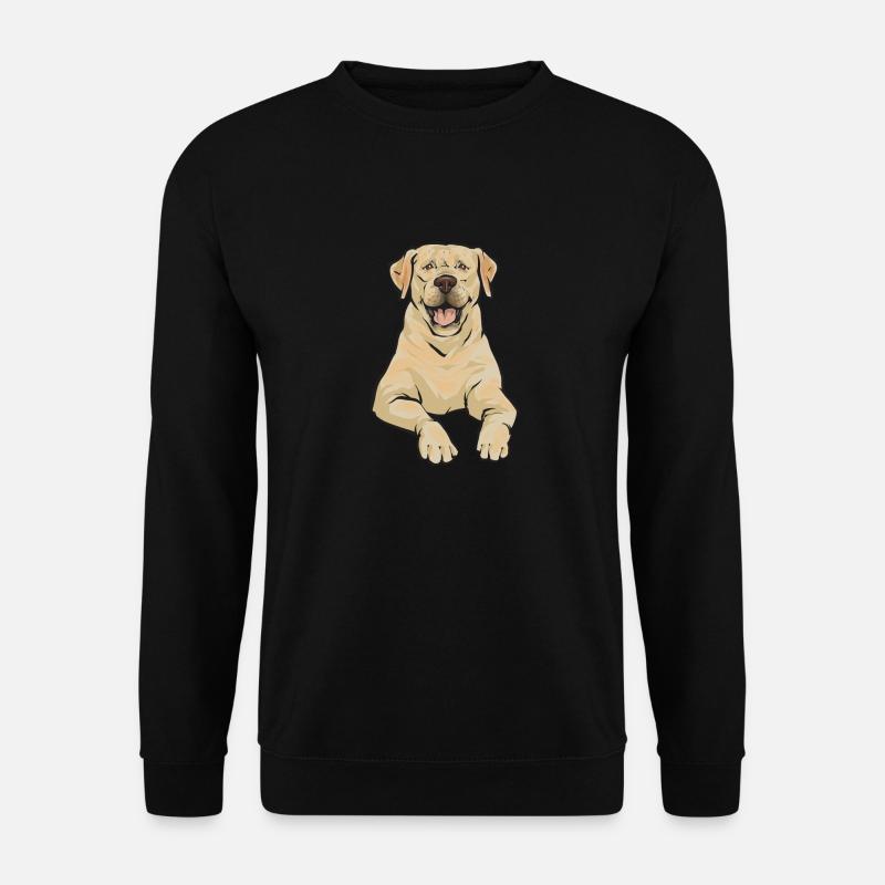 Yellow Labrador Retriever - Unisex Sweatshirt - black