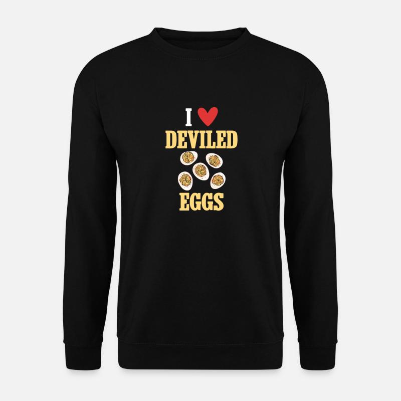 Stuffed Eggs Deviled Eggs - Unisex Sweatshirt - black