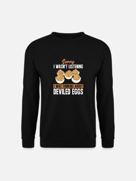 Stuffed Eggs Deviled Eggs - Unisex Sweatshirt - black
