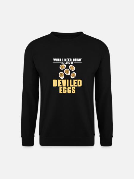 Stuffed Eggs Deviled Eggs - Unisex Sweatshirt - black