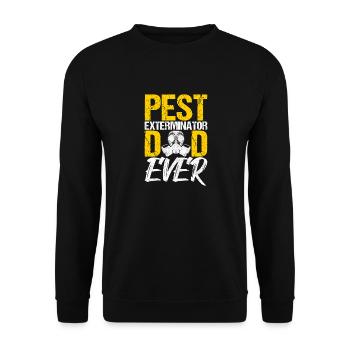 Pest Control Exterminator - Unisex Sweatshirt - black - Front - Alina (178cm) & Michal (187cm)