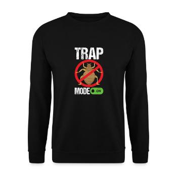 Pest Control Exterminators - Unisex Sweatshirt - black - Front - Alina (178cm) & Michal (187cm)