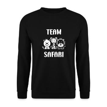 Team-Safari - Unisex Pullover - Schwarz - Vorne - Alina (178cm) & Michal (187cm)
