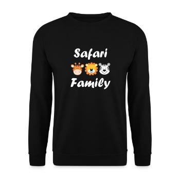 Safari family - Sweat-shirt Unisexe - noir - Devant - Alina (178cm) & Michal (187cm)