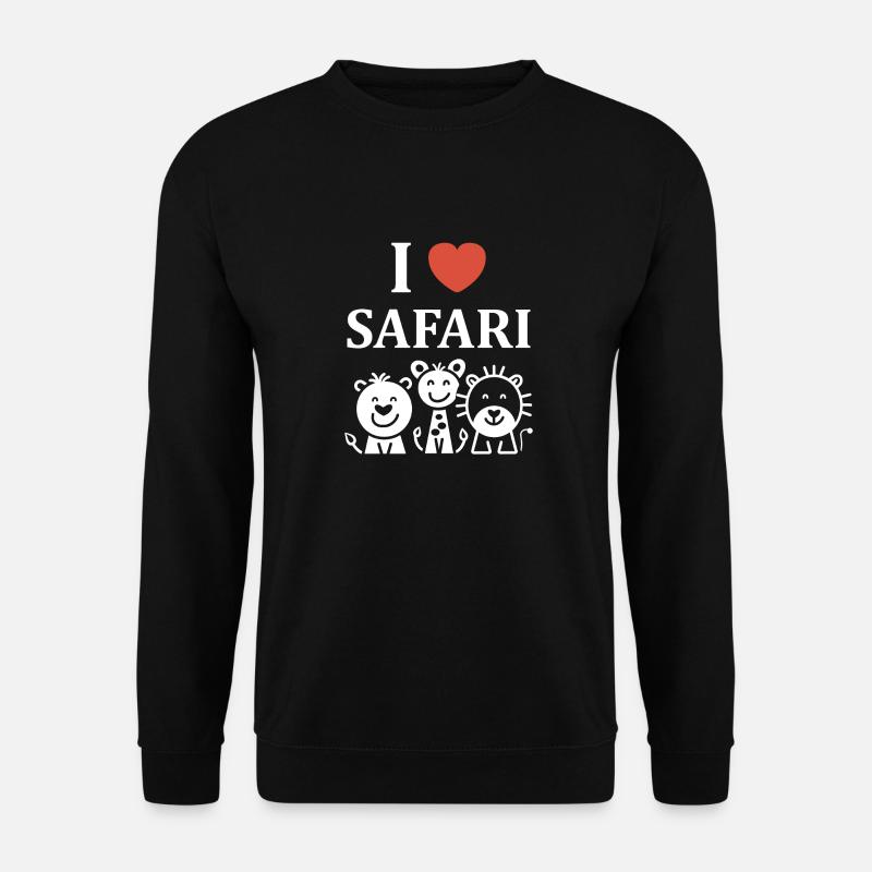 I Love Safari - Unisex Sweatshirt - black