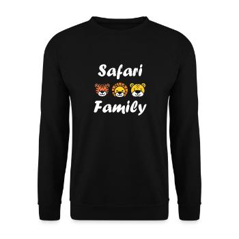 Safari family - Sweat-shirt Unisexe - noir - Devant - Alina (178cm) & Michal (187cm)