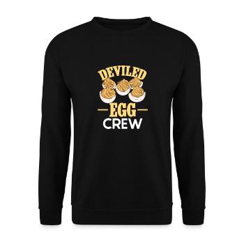 Stuffed Eggs Deviled Eggs - Unisex Sweatshirt - black - Front - Alina (178cm) & Michal (187cm)