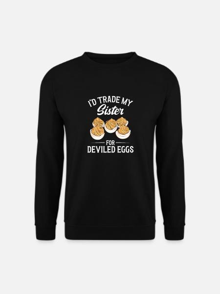 Stuffed Eggs Deviled Eggs - Unisex Sweatshirt - black